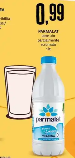 PRO7 Supermercati Parmalat latte uht parzialmente scremato offerta