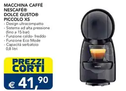 Esselunga Macchina caffé Nescafé Dolce Gusto Piccolo XS offerta