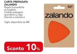 Esselunga Carta prepagata Zalando offerta