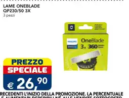 Esselunga Lame OneBlade Philips offerta