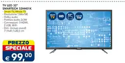 Esselunga TV LED 32" SMARTTECH offerta