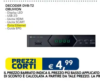 Decoder DVB-T2 Oblivion