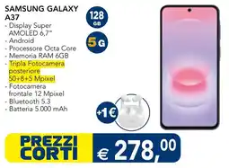 Esselunga Samsung Galaxy A37 offerta