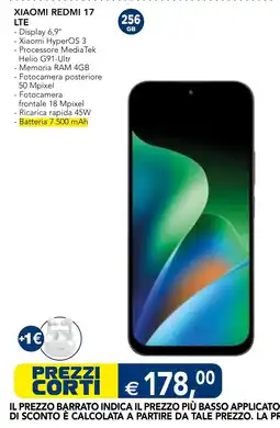 Esselunga Xiaomi Redmi 17 LTE offerta