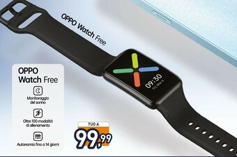 Unieuro Watch free 4,17 cm (1.64") 46 mm amoled nero offerta