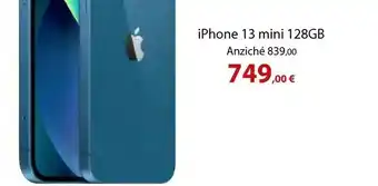 Euronics Iphone 13 mini 128gb offerta