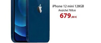 Euronics Iphone 12 mini 128gb - blu offerta