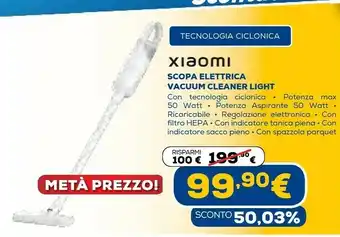 Euronics Scopa elettrica vacuum cleaner light offerta