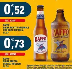 Adhoc Raffo birra ricetta originale con orzo di puglia offerta