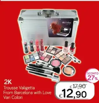 Idea bellezza 2k trousse valigetta from barcelona with love vari colori offerta