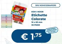 Mornati Paglia Koh I Noor Etichette Colorate offerta