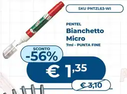 Mornati Paglia Pentel Bianchetto Micro offerta