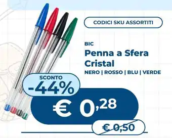 BIC Penna a Sfera Cristal