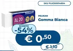 Mornati Paglia Pelikan Gomma Bianca offerta