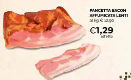 Mercatò Extra Pancetta bacon affumicata lenti offerta