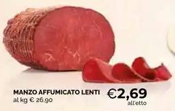 Mercatò Extra Manzo affumicato Lenti offerta