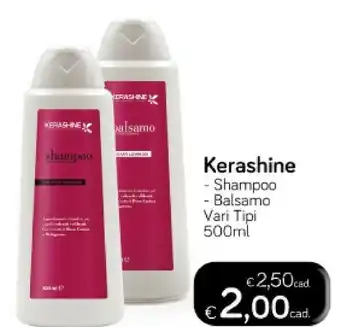 Idea bellezza Kerashine shampoo 500 ml offerta
