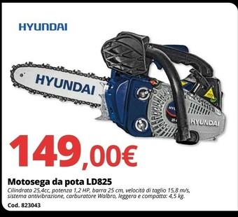 Brico Io Motosega da pota ld825 offerta