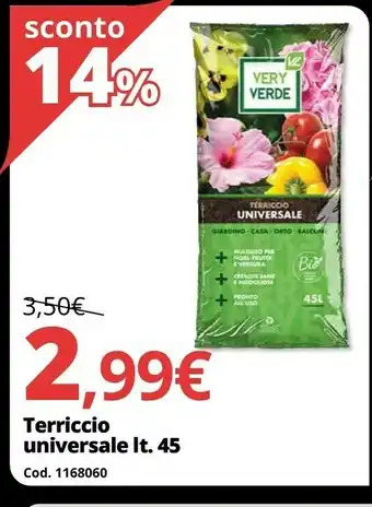 Brico Io Terriccio universale lt. 45 offerta