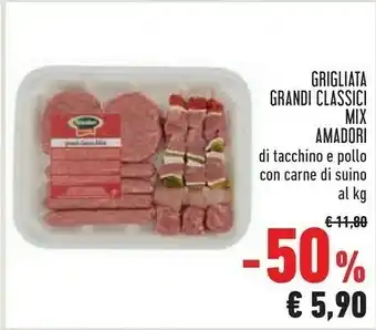 Conad Grandi classici mix di tacchino e pollo / con carne di suino offerta