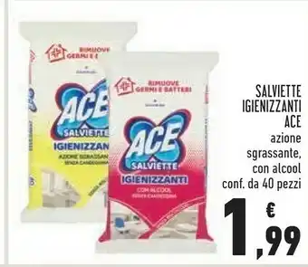 Conad Salviette igienizzanti azione sgrassante / con alcool offerta