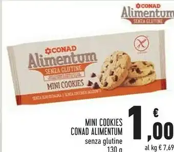 Conad Conad mini cookies alimentum senza lattosio offerta