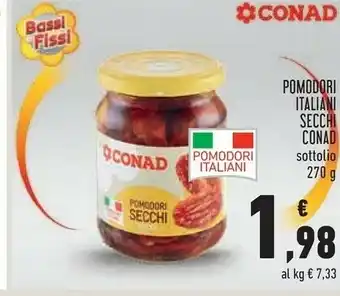 Conad Conad pomodori italiani secchi sott'olio offerta