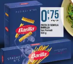 Maxi Sidis Pasta di semola Barilla offerta