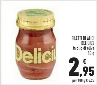 Conad Filetti di alici in olio di oliva offerta
