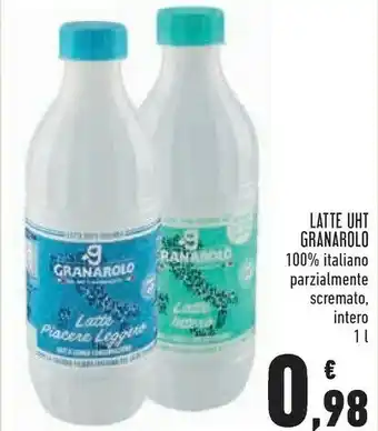 Conad Superstore Granarolo - latte uht parzialmente scremato a lunga conservazione 1000 g(ml) offerta