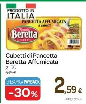 Carrefour Express Cubetti di pancetta affumicata offerta