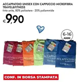 Bennet Accappatoio unisex con cappuccio Travel&Fitness offerta