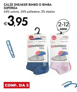 Bennet Calze sneaker bimbo o bimba Superga offerta