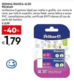 Bennet Gomma bianca Pelikan offerta