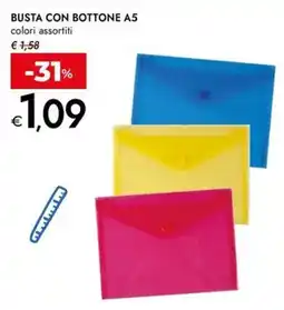 Bennet Busta con bottone A5 offerta