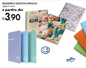 Quaderni e blocchi spiralati rigature varie