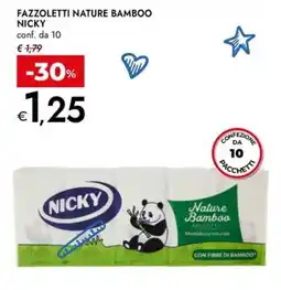Bennet Fazzoletti Nature Bamboo Nicky offerta