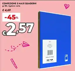 Bennet Maxi quaderni offerta