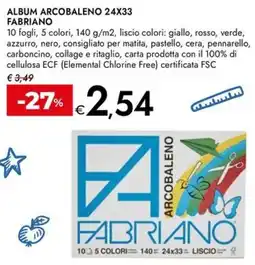 Bennet Album Arcobaleno Fabriano offerta