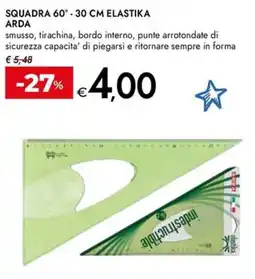 Bennet Squadra 60° - 30 cm elastika Arda offerta