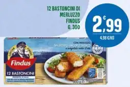 La Mimosa Supermercati Findus 12 bastoncini di merluzzo offerta