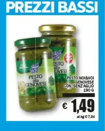 Noi voi - pesto alla genovese senza aglio 190 g(ml)