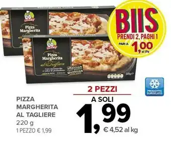 Todis Pizza margherita al tagliere offerta
