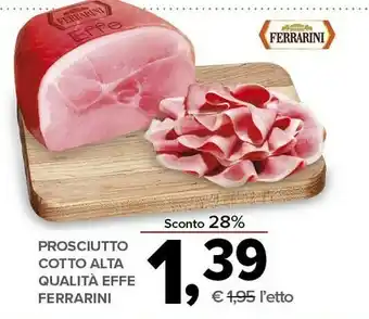 Prosciutto cotto alta qualita effe