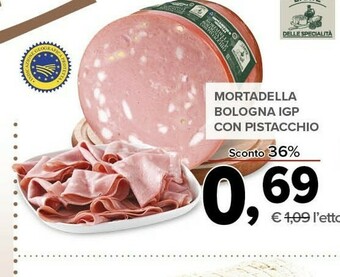 Todis Mortadella bologna igp con pistacchio offerta