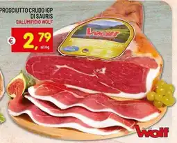 Centro Commerciale Discount Prosciutto crudo IGP di Sauris Salumificio Wolf offerta