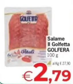 Eurospar Salame Il Golfetta GOLFERA offerta