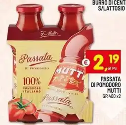 Centro Commerciale Discount Passata di pomodoro Mutti offerta