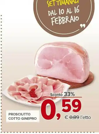 Todis Prosciutto arrosto griglia offerta