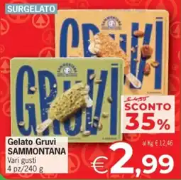 Eurospar Gelato Gruvi Sammontana offerta